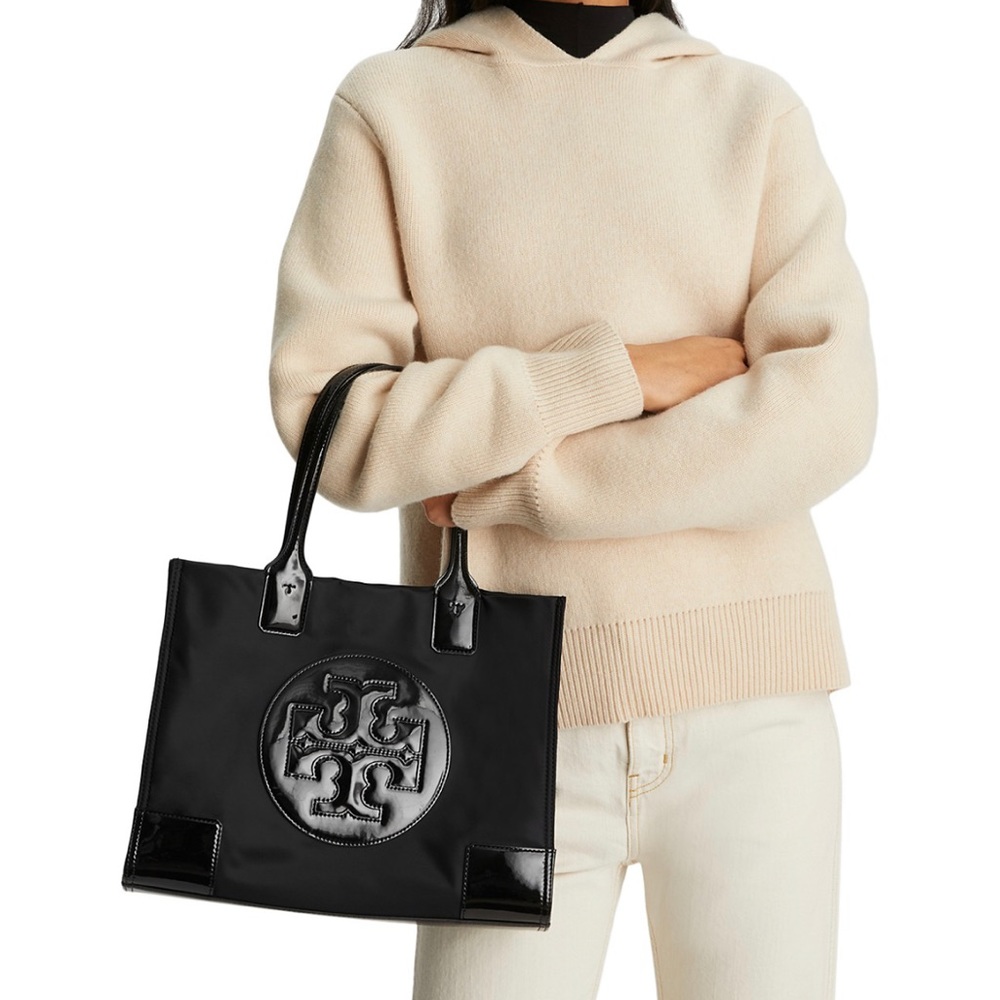 SMALL ELLA PATENT TOTE BAG